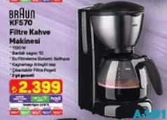 BRAUN FİLTRE KAHVE MAKİNESİ
